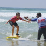 surf lessons works council near hossegor