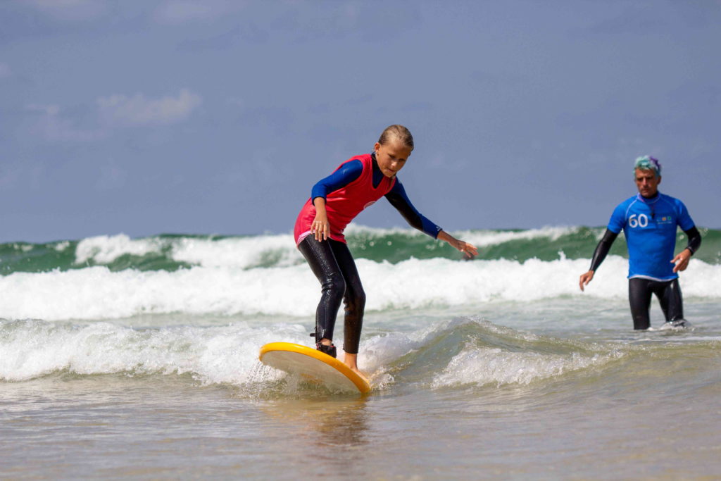 cours de surf particulier enfant seignosse